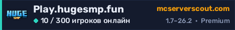 Баннер сервера Play.hugesmp.fun