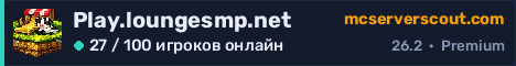Баннер сервера Play.loungesmp.net