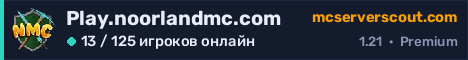 Баннер сервера Play.noorlandmc.com