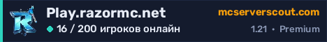 Баннер сервера Play.razormc.net
