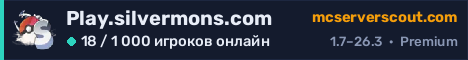 Баннер сервера Play.silvermons.com