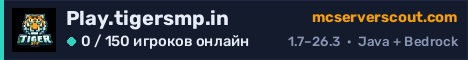 Баннер сервера Play.tigersmp.in