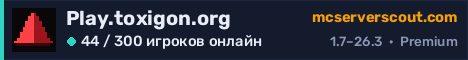 Баннер сервера Play.toxigon.org