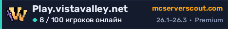 Баннер сервера Play.vistavalley.net
