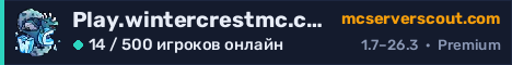 Баннер сервера Play.wintercrestmc.com