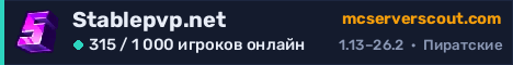 Баннер сервера Stablepvp.net