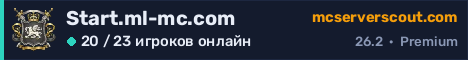 Баннер сервера Start.ml-mc.com