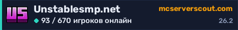 Баннер сервера Unstablesmp.net