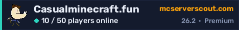 Casualminecraft.fun server banner