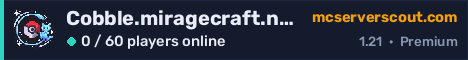 Cobble.miragecraft.net server banner