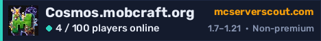 Cosmos.mobcraft.org server banner