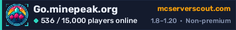 Go.minepeak.org server banner