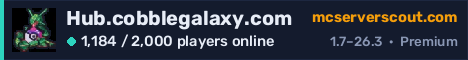 Hub.cobblegalaxy.com server banner