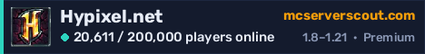 Hypixel.net server banner