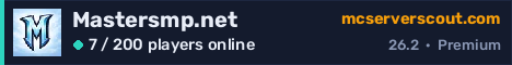 Mastersmp.net server banner