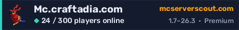 Mc.craftadia.com server banner