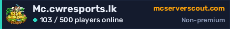 Mc.cwresports.lk server banner