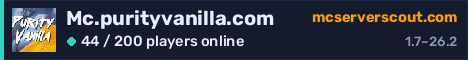 Mc.purityvanilla.com server banner