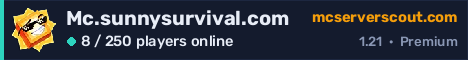 Mc.sunnysurvival.com server banner