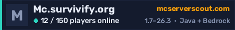 Mc.survivify.org server banner
