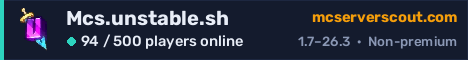 Mcs.unstable.sh server banner