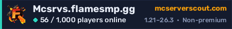 Mcsrvs.flamesmp.gg server banner
