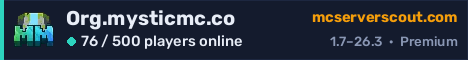 Org.mysticmc.co server banner