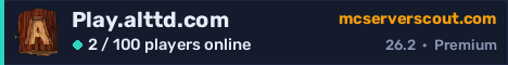 Play.alttd.com server banner