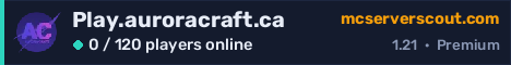 Play.auroracraft.ca server banner