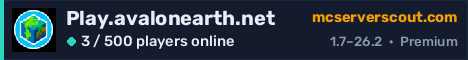 Play.avalonearth.net server banner