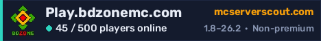 Play.bdzonemc.com server banner