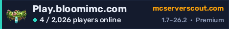 Play.bloomimc.com server banner