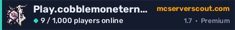 Play.cobblemoneternals.com server banner