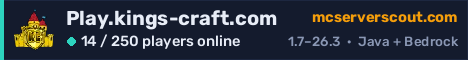 Play.kings-craft.com server banner