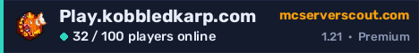 Play.kobbledkarp.com server banner
