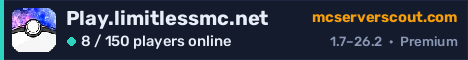 Play.limitlessmc.net server banner