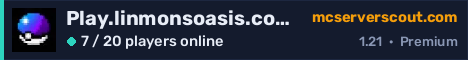 Play.linmonsoasis.com:25605 server banner
