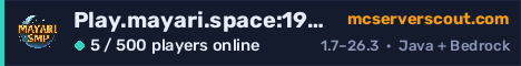Play.mayari.space:19025 server banner