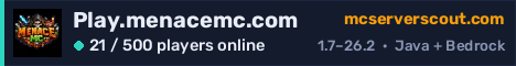 Play.menacemc.com server banner