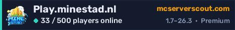 Play.minestad.nl server banner