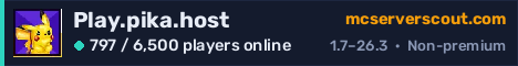 Play.pika.host server banner