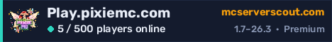 Play.pixiemc.com server banner
