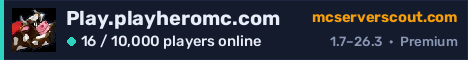 Play.playheromc.com server banner