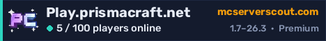 Play.prismacraft.net server banner