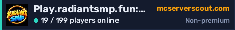 Play.radiantsmp.fun:19132 server banner