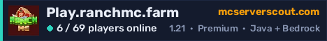 Play.ranchmc.farm server banner