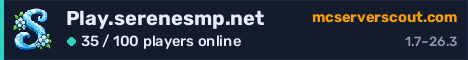 Play.serenesmp.net server banner