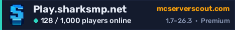 Play.sharksmp.net server banner