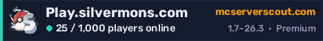 Play.silvermons.com server banner