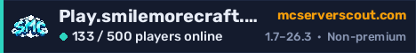 Play.smilemorecraft.com server banner
